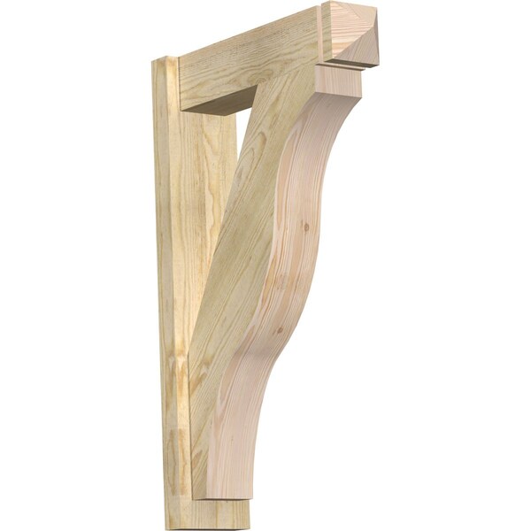 Ekena Millwork Funston Rough Sawn Arts and Crafts Outlooker, Douglas Fir, 6"W x 22"D x 34"H OUT06X22X34FST03RDF - main